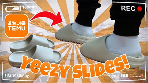 yeezy slides from temu.